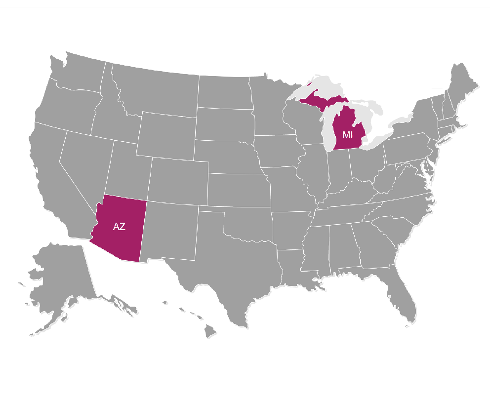 Hush Locations in the United States